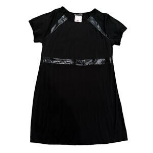 Sheila Rose Accent Stripe Mini Dress in Black, Size 2X​​​​